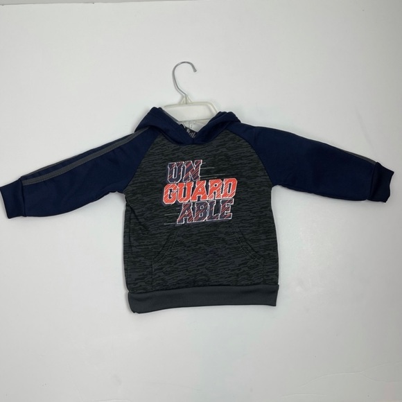 Two Piece Boys Two Tone Hooded Sweatshirt and Striped Sweatpants Set Size 2T - Picture 11 of 13